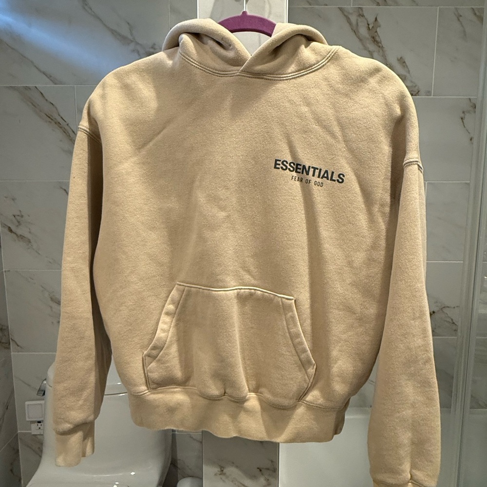 Essentials Tan Hoodie Size 10 Kids